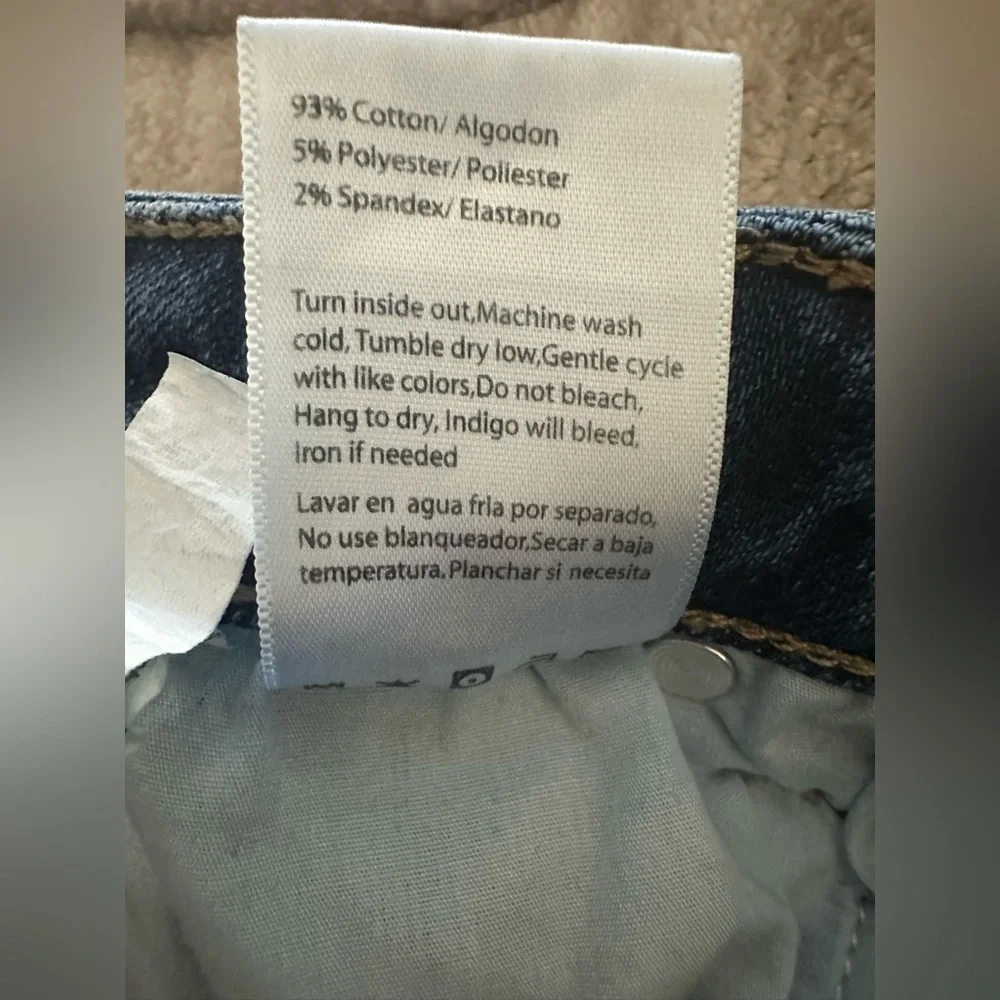 Risen Jeans High Rise Stretch Straight Leg Jeans Size 3/26 - Picture 6 of 10